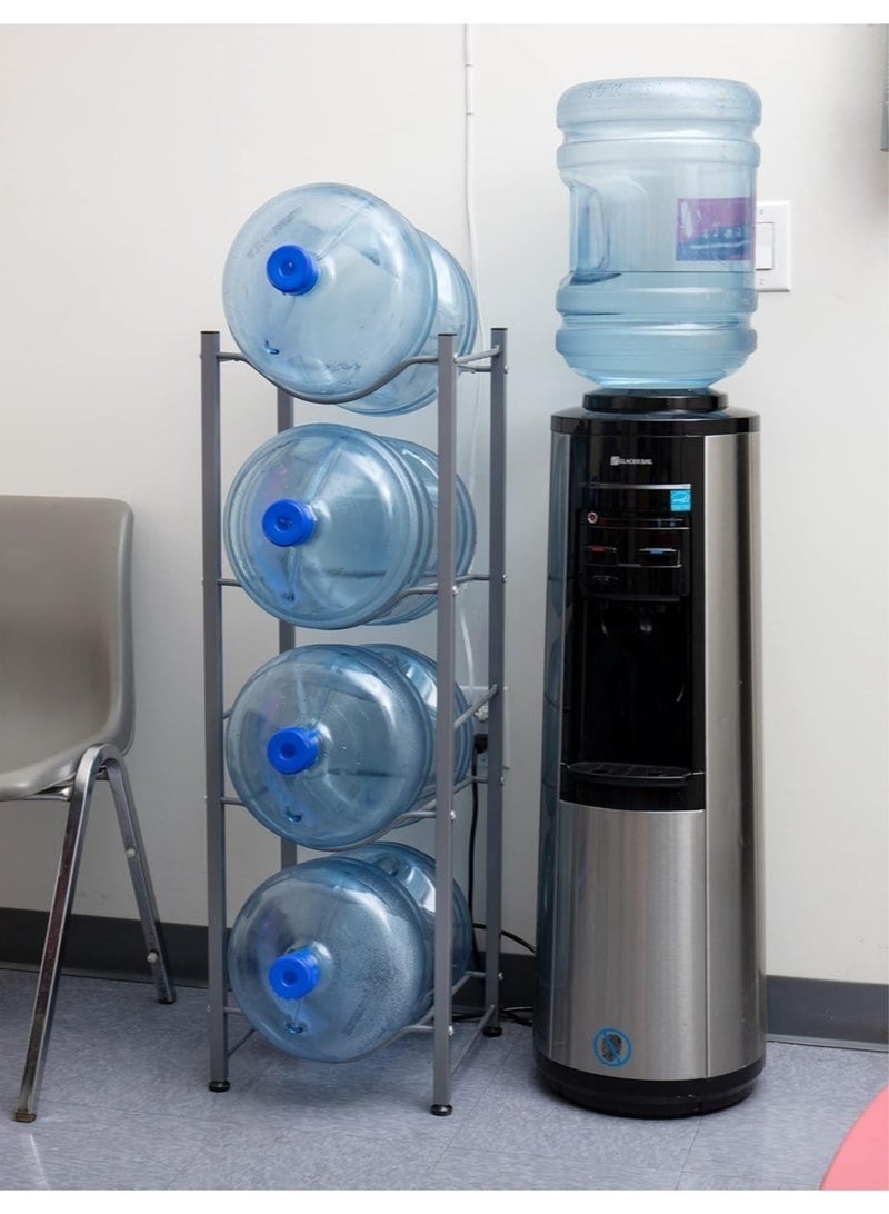 Water Bottle Storage Stand, 4 Tier Water Bottle Holder 5 Gallons Shelf, Heavy Duty Water Bottle Stand Storage for Kitchen、Home and Office，Easy To Assemble（XM_439(4 tier)） - Image 2