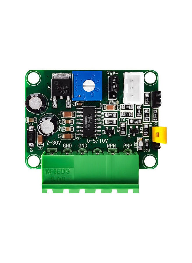 Generic - PWM Signal Converter Module Digital 0-5V or 0-10V Analoging Input Voltage to 0-100% PWM Signal Converter Adapter - Image 1