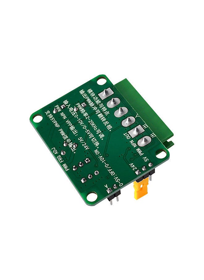 Generic - PWM Signal Converter Module Digital 0-5V or 0-10V Analoging Input Voltage to 0-100% PWM Signal Converter Adapter - Image 1