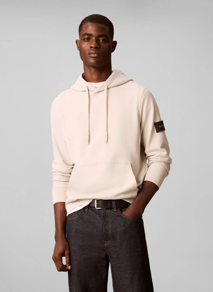 Cotton Terry Badge Hoodie