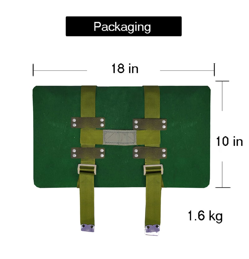 RhinoKraft Canvas Premium Holdall Sleeping Bag Green Color - Image 4