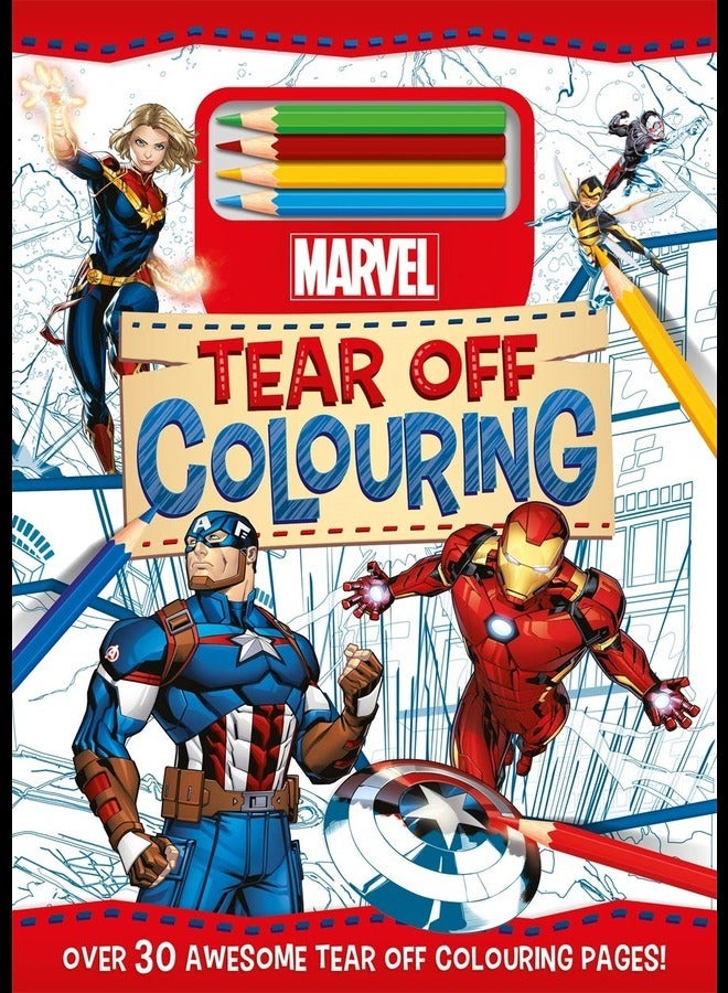 New Marvel Tear Off Colouring 