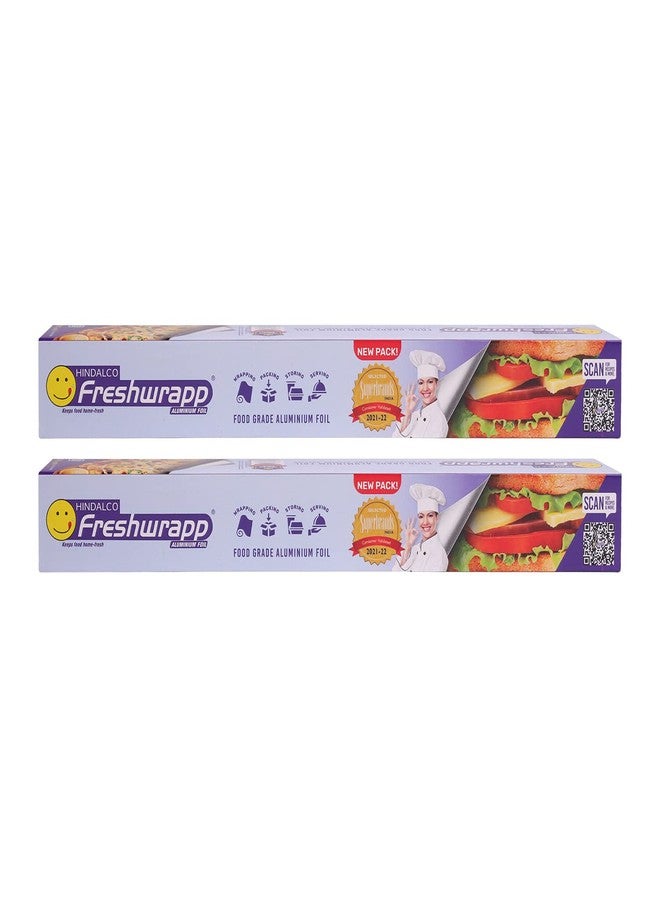 Freshwrapp Hindalco Freshwrapp Aluminium Foil 33 Grams + 17 Grams, 11microns (Pack of 2) | Food Packing , Wrapping, Storing and Serving - Image 1