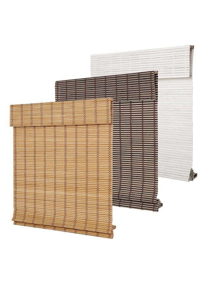 SEEYE Cordless Bamboo Blinds Shades, Light Filtering Bamboo Roller Shades Natural Roman Blind Shade, Bamboo Roll Up Blind for Windows, Easy to Install for Door, Patio, Bedroom, 20" W x 64" H - Image 2