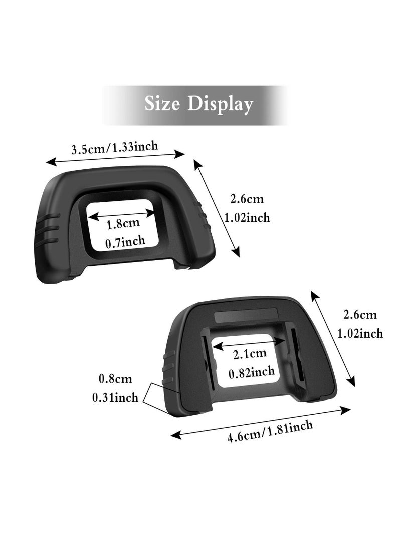 Generic - 8 Pieces Eyecup Eyepiece for Nikon Cameras D7000 D750 D610 D600 D300 D200 D100 D90 D80 D70 D70s - Image 1