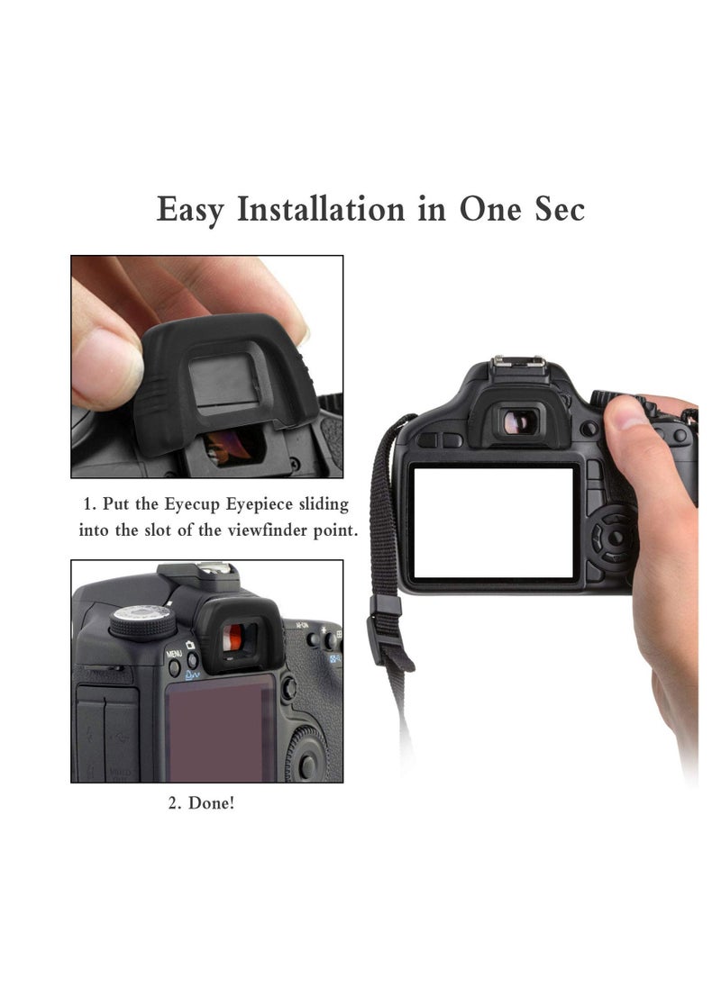 Generic - 8 Pieces Eyecup Eyepiece for Nikon Cameras D7000 D750 D610 D600 D300 D200 D100 D90 D80 D70 D70s - Image 1