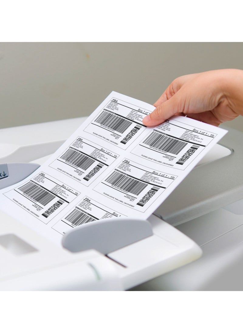 firstnock A4 Sticker Label Printable 50 Sheets Self-Adhesive Matt Sticker Printer Paper for Inkjet and Laser Printer white sticker paper Mailing Address Shipping Labels barcode Printing Sticker  - Image 2