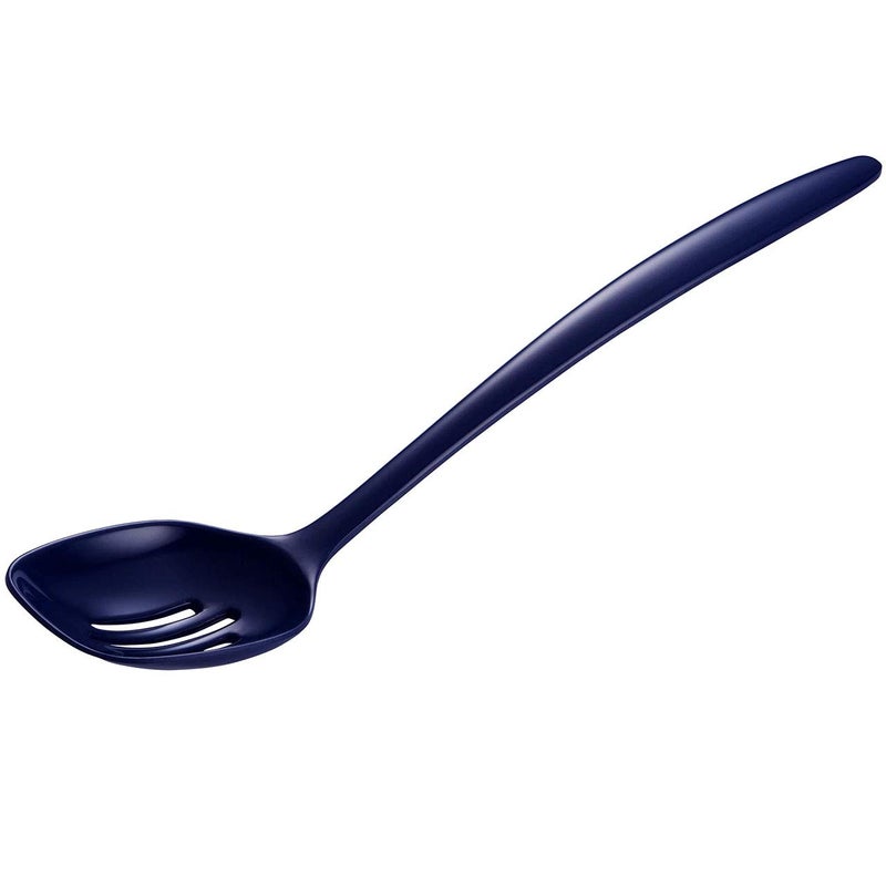 Gourmac Hutzler 12 Inch Melamine Slotted Spoon Cobalt Blue