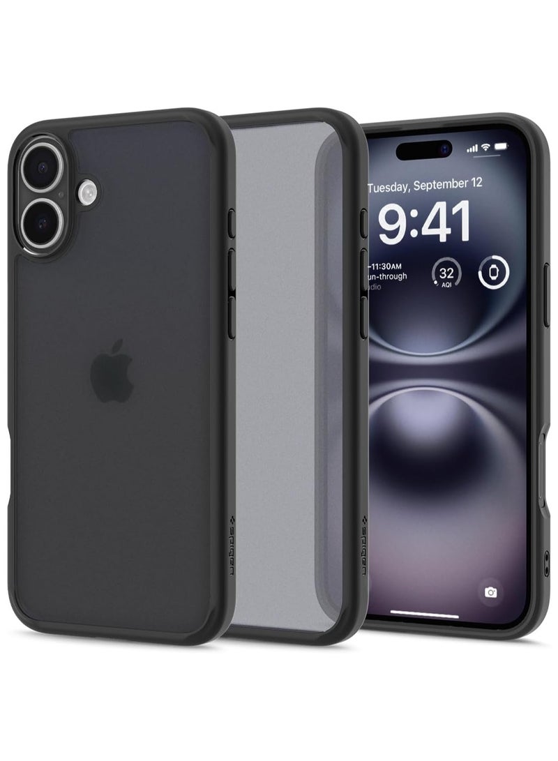 Spigen Ultra Hybrid iPhone 16 Plus Case Cover (2024) - Frost Black - Image 1