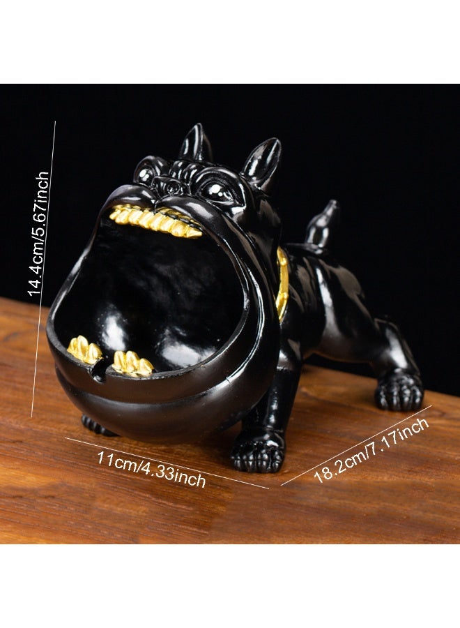 قطعة واحدة من منفضة سجائر إبداعية على شكل حيوان، منفضة سجائر مقاومة للرياح للمدخنين والسيجار، صندوق تخزين متعدد الوظائف، ديكور منزلي، مناسب لغرفة المعيشة والمدخل وغرفة النوم والحمام - Image 4