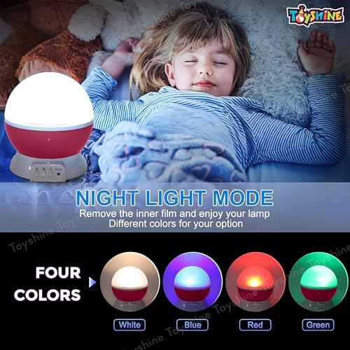 Toyshine Star Moon Night Light Lamp Projector with 12 Color Changing Lights Modes,360° Rotating Night Lamp Projection lamp Home Room Decor for Kids and Adults - Image 2
