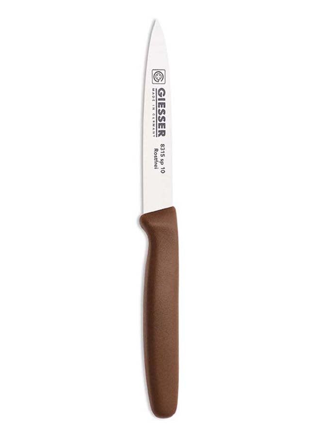 Giesser Messer Paring Knife 10cm - Brown handle