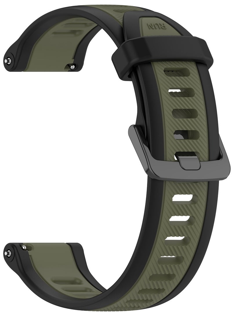 Beauenty Replacement Band For Honor Watch 4 Pro 22mm Two Color Textured Silicone Watch Band - Image 2