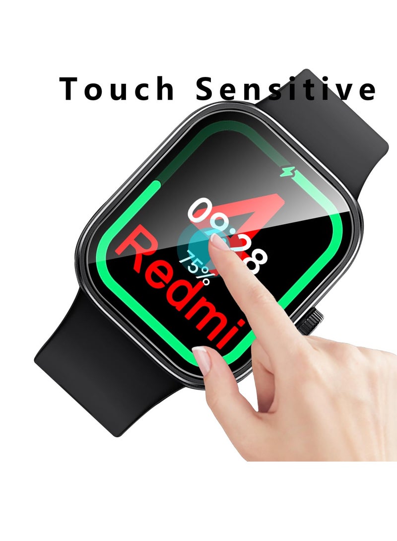 SYOSI Screen Protector for Redmi Watch 4, 4 Pack Transparent Screen Protective Film, Anti-Bubble Tempered Glass Screen for Redmi Watch 4 - Image 3