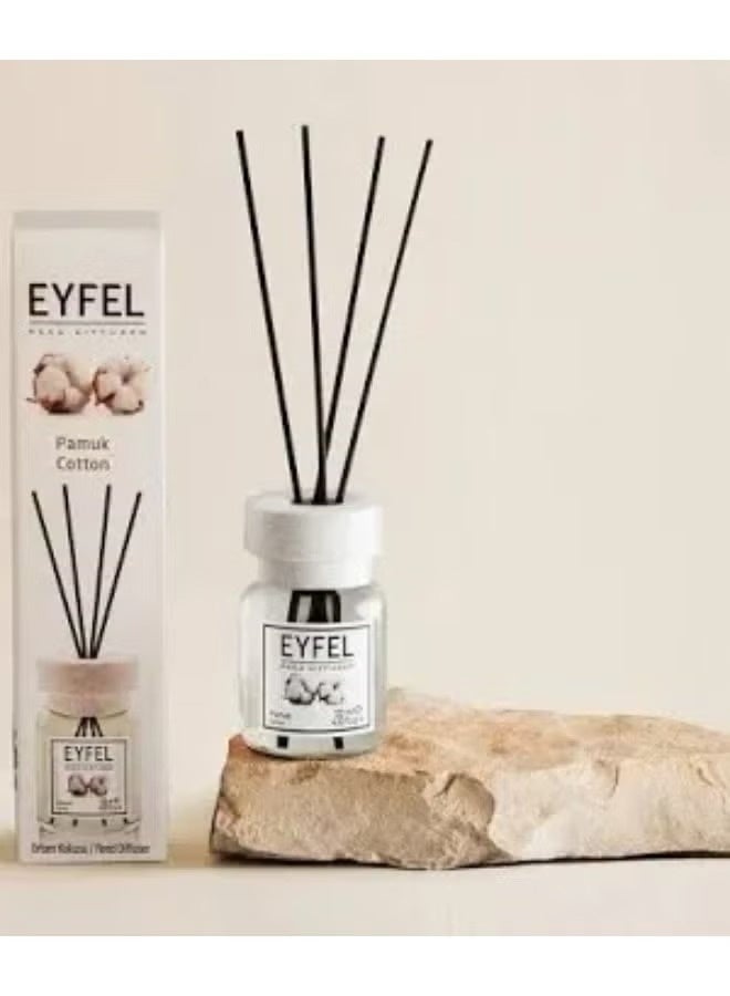 EYFEL Reed Diffuser Room Air Freshener, Cotton Scent, 120ml - Image 3