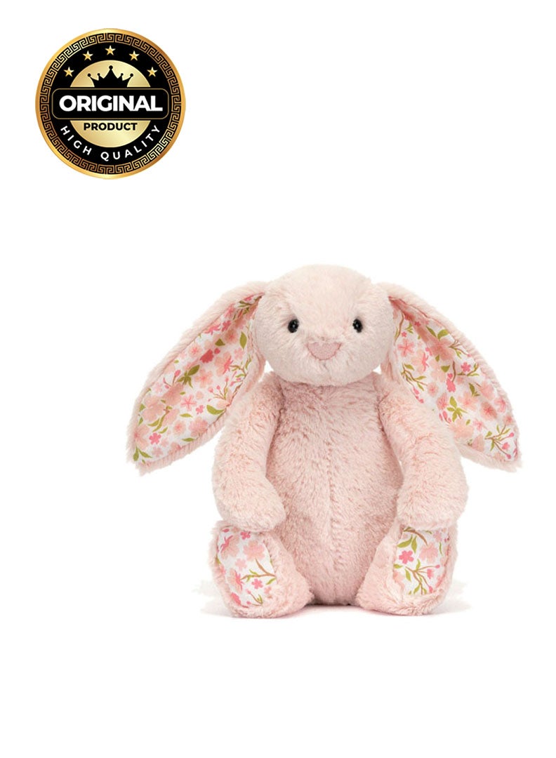 Jellycat Blossom Blush Bunny 'Cherry' Plush – Soft Stuffed Toy with Cordy Legs, Cute Valentine’s Gift for Kids & Adults, Collectible Jellycat, 23 cm - Image 1