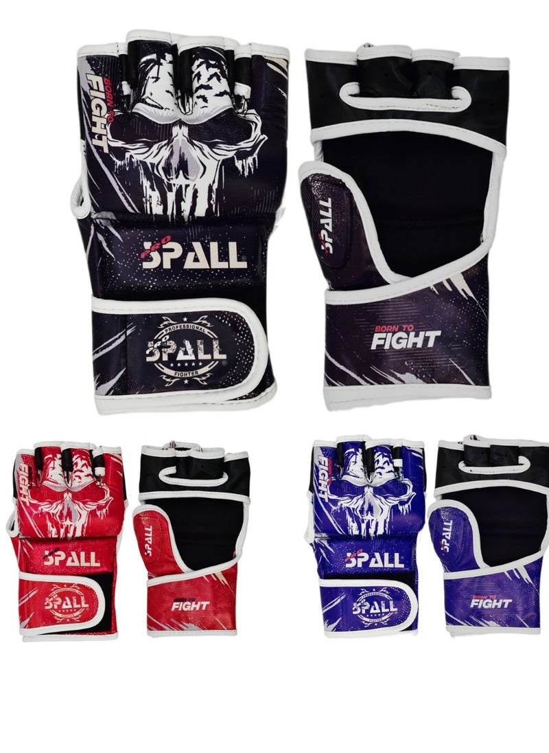 Spall Mma Gloves Boxing Gloves For Men Women Pu Art Leather More Padding Fingerless Punching Bag Gloves For Kickboxing Sparring Muay Thai And Heavy Bag  - Image 3