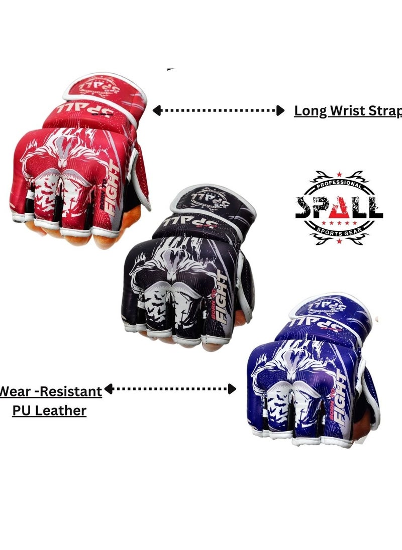 Spall Mma Gloves Boxing Gloves For Men Women Pu Art Leather More Padding Fingerless Punching Bag Gloves For Kickboxing Sparring Muay Thai And Heavy Bag  - Image 4