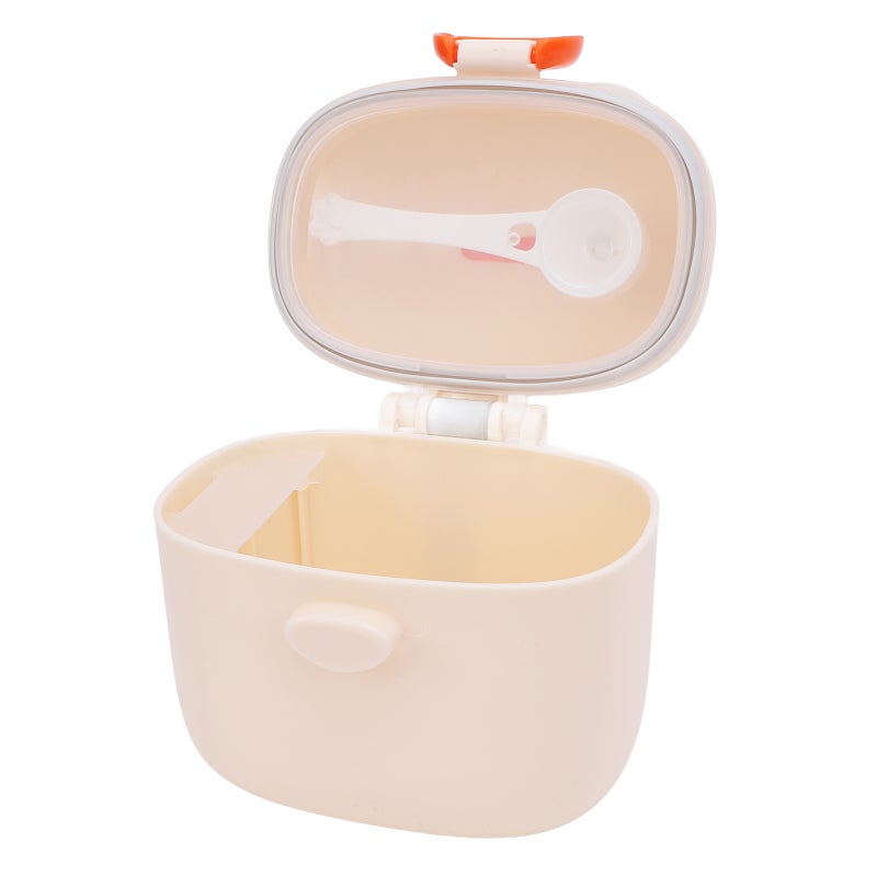 Baby Formula Dispenser: Large Capacity Orange Sealed Storage Container - Easy Dispensing Safe PP Material Milk Powder Storage Container for Travel Busy Parents Baby Feeding - Image 2