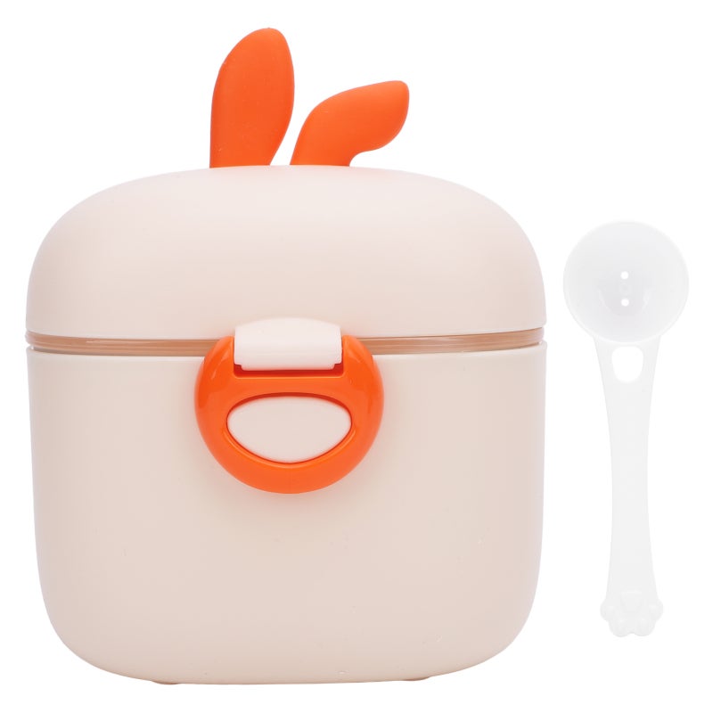 Baby Formula Dispenser: Large Capacity Orange Sealed Storage Container - Easy Dispensing Safe PP Material Milk Powder Storage Container for Travel Busy Parents Baby Feeding - Image 1