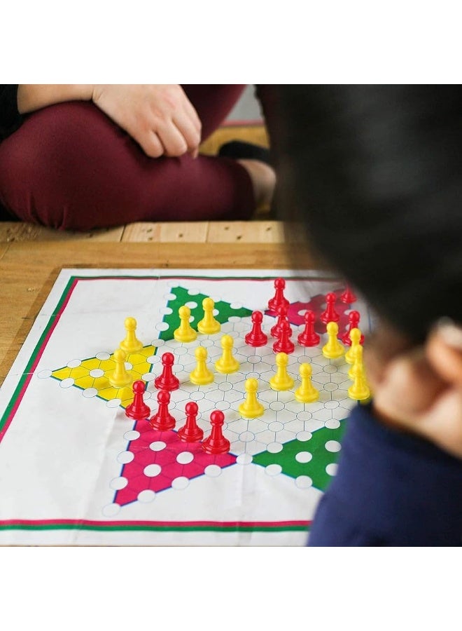 HESTYA 96 Pieces Board Game Pieces Multicolor Plastic Pawn Game Pieces for Board Games, 1 Inch Game Pawns, Tabletop Markers, Arts and Crafts - Image 1