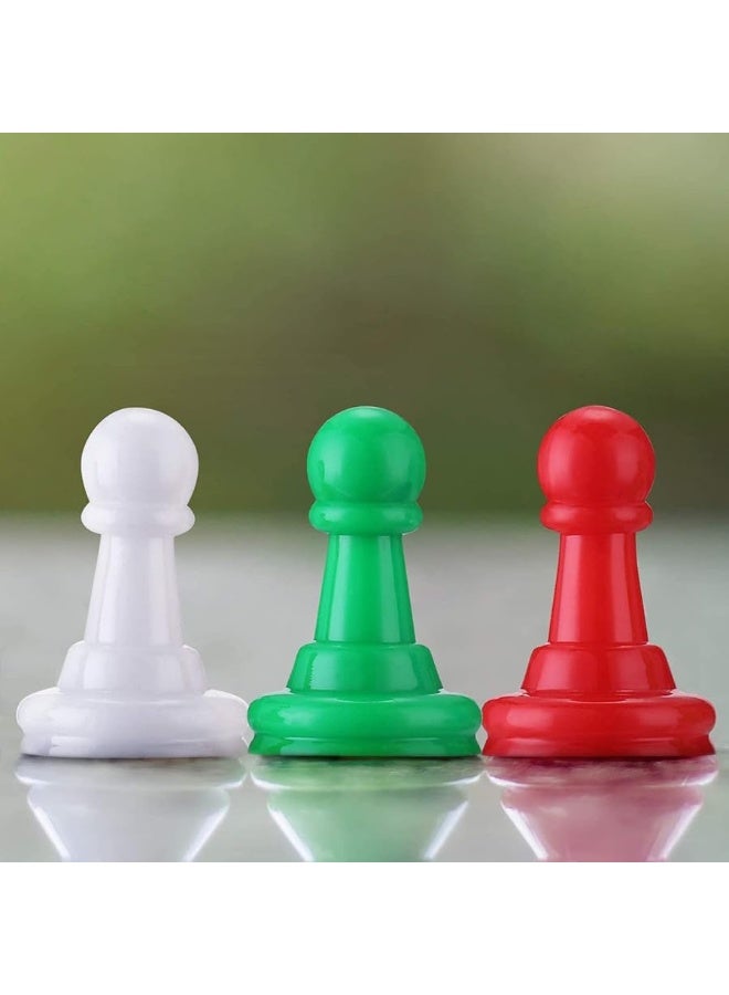 HESTYA 96 Pieces Board Game Pieces Multicolor Plastic Pawn Game Pieces for Board Games, 1 Inch Game Pawns, Tabletop Markers, Arts and Crafts - Image 3