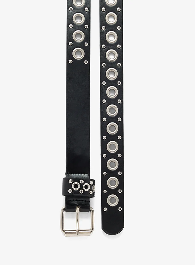 Seventy Five Casual Belt With Eyelets