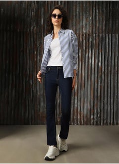 HIGH STAR Striped Spread Collar Buttoned Shirts by Styli  - Image 5