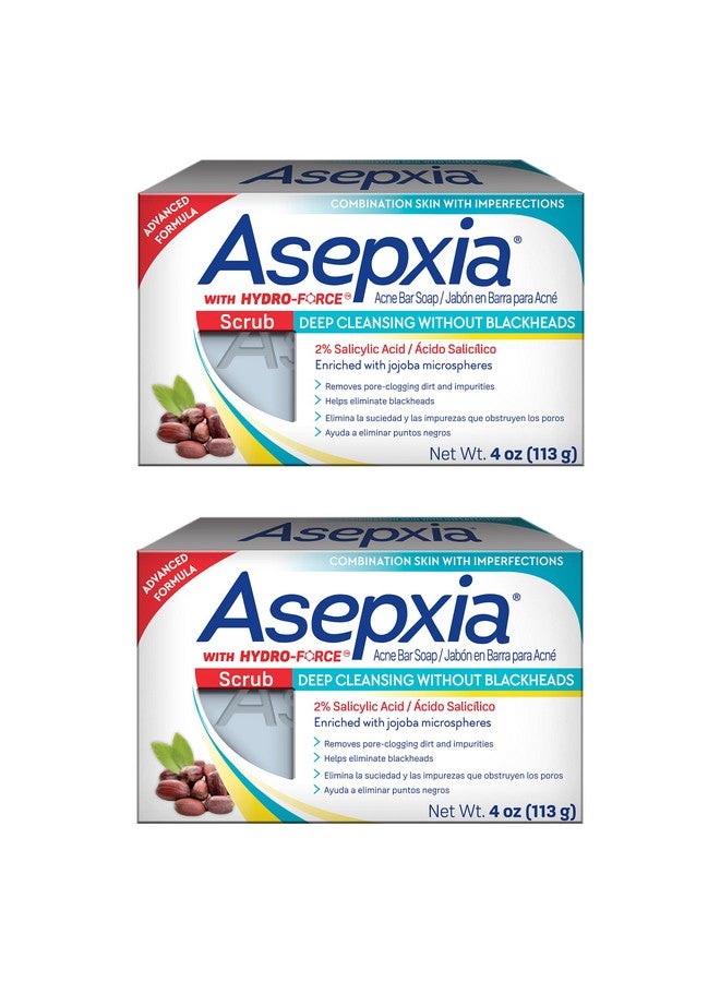 أسيبسيا مقشر تنظيف البشرة أسيبكسيا، 4 أونصة (عبوة من قطعتين) - Image 1