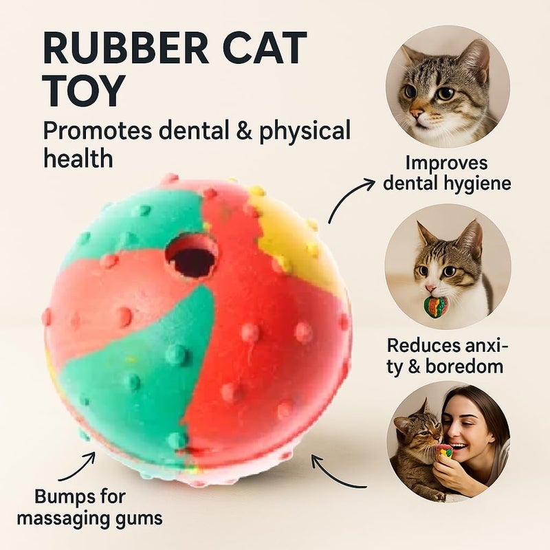 swacch Himalayan Cat Shampoo + Rubber Musical Ball I Chew Playing Rubber Ball I Interactive Cat Toy Balls I Training & Play I Combo Pack I 1 Litre Pack of 2 Lemon - Image 4