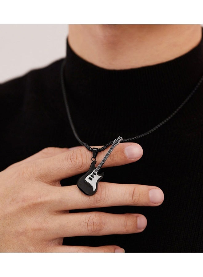 هابي دي قلادة من الفولاذ المقاوم للصدأ للرجال والنساء والأولاد، قلادة عصرية، هدايا مجوهرات، طول السلسلة 50 سم، حجم التعليقة 5 سم - Image 4