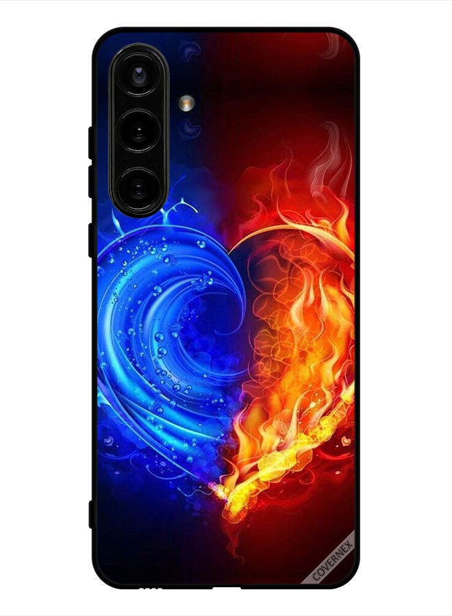 Covernex Protective Case Cover For Samsung Galaxy S24 Plus Fire And Water Heart Wallpaper - Image 1