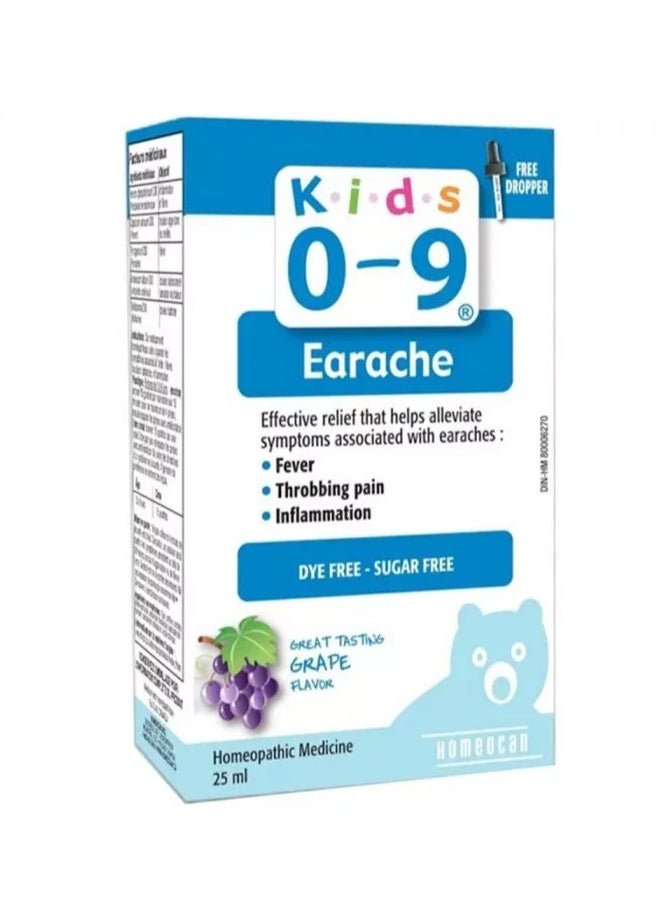 Homeocan Kids 0-9 Earache Oral Solution 25ml 