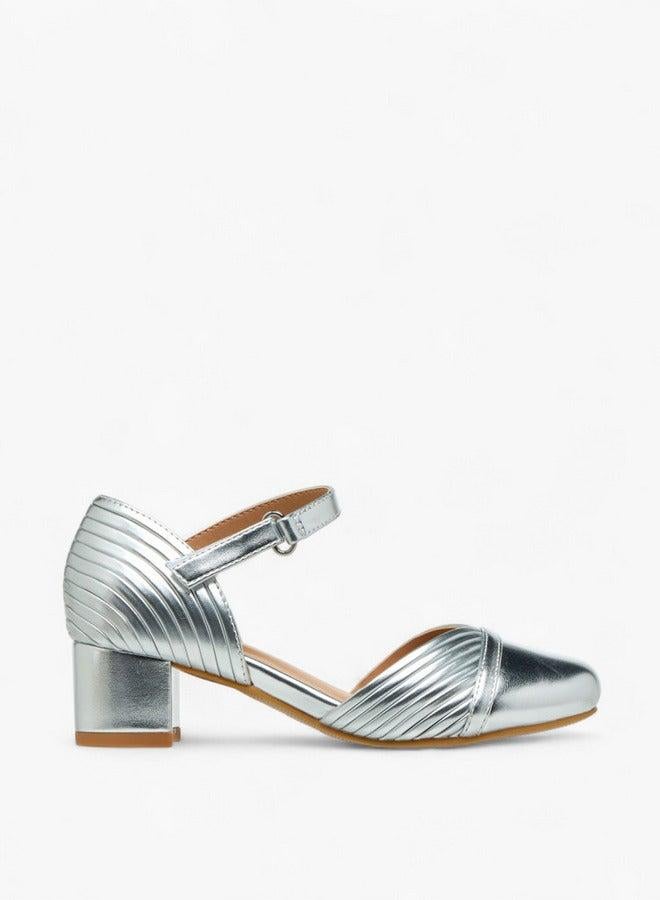 سيليست أحذية بكعب معدني للبنات بإغلاق بخطاف وحلقة - Image 2