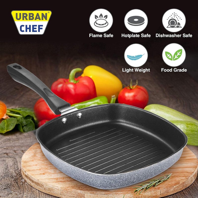 Urban Chef Die Cast Grill Pan 225MM - Image 2