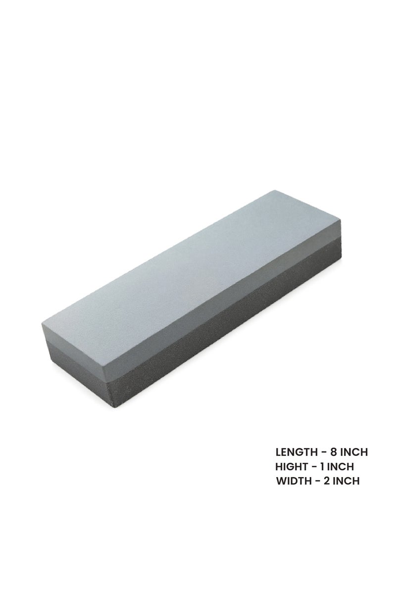 Royal Apex Combination Sharpening Stone, Aluminum Oxide Dual Grit, 8 x 2 x 1 Inch – Knife, Chisel & Tool Sharpening Block - Image 2