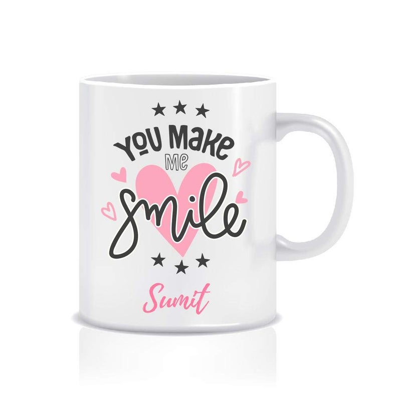 WeChitr Coffee Mug for Sumit Personalised Name Ceramic 350ml 1 Unit Design c 6550 - Image 1