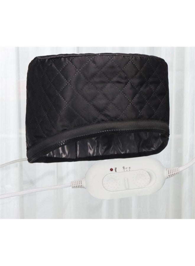 HOMESTAR Heat Cap for Deep Conditioning with Heats Up, Thermal Cap, Steamer Cap for Natural Hair, Portable Electric Heat Hair Spa Cap for Home Use, Black - Image 2