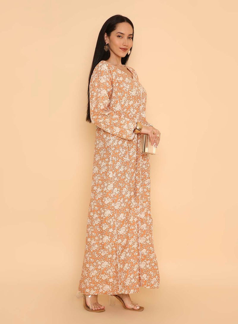 HANA & SARA Arabic womens unique styled long jalabiya dress - Image 4