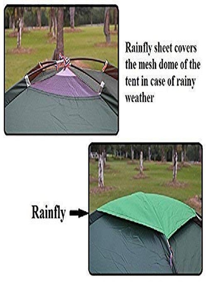 Jukusa Polyester Picnic Hiking Camping Portable Waterproof Dome Tent With Bag For 2 Person Small (Multicolor) - Image 4