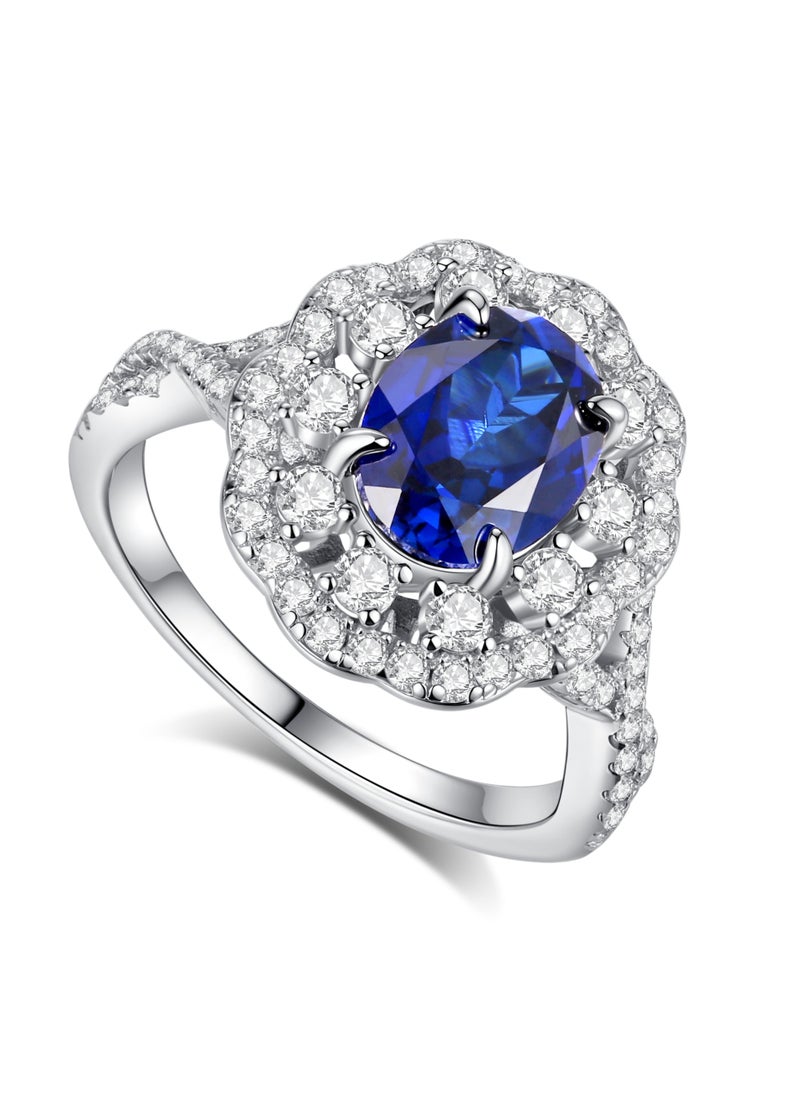 QUAINT Elegant 2-Carat Lab-Grown Sapphire Ring  - Image 1