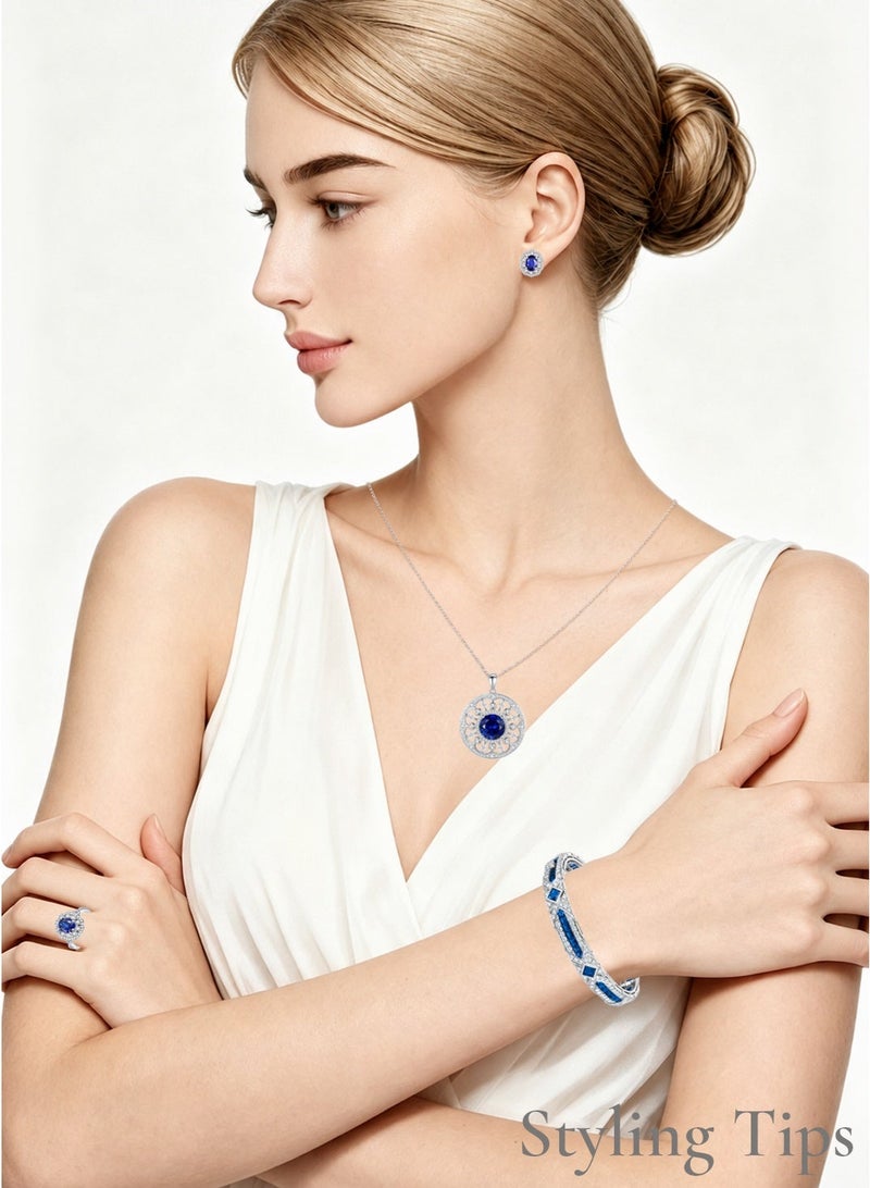 QUAINT Elegant 2-Carat Lab-Grown Sapphire Ring - Image 5