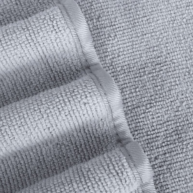 POLYTE Quick Dry Lint Free Microfiber Hand Towel  16 x 30 in  Set of 4 (Gray) - Image 4