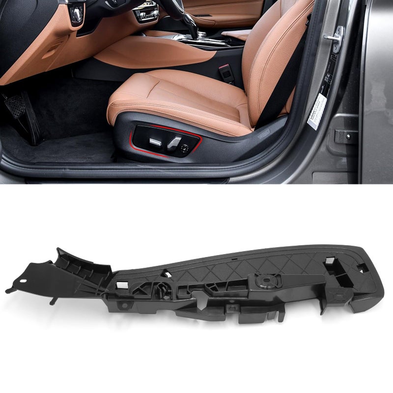 غطاء سكة مقعد أمامي متوافق مع BMW Jaronx ل 5 F07 F10 F11 G30 G316 G327 F01 F02 F03 G11 G12X5 F15X6 F16 F86 دعم غطاء سكة المقعد الجانبي للتركيب 52107317459 اليسار