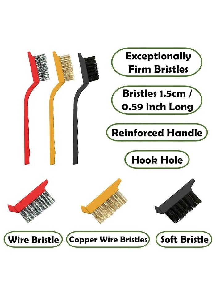 Cleaning Brush Set, Multi Purpose Gap Brush for Kitchen,Bathroom,Car, Grout, Window Tracks,Bathtub,Vehicle,Faucets,Bowl,Teapot,Cup, Home Essentials Scrub Cleaning Tools,Hard Crevice Cleaning  - Image 3