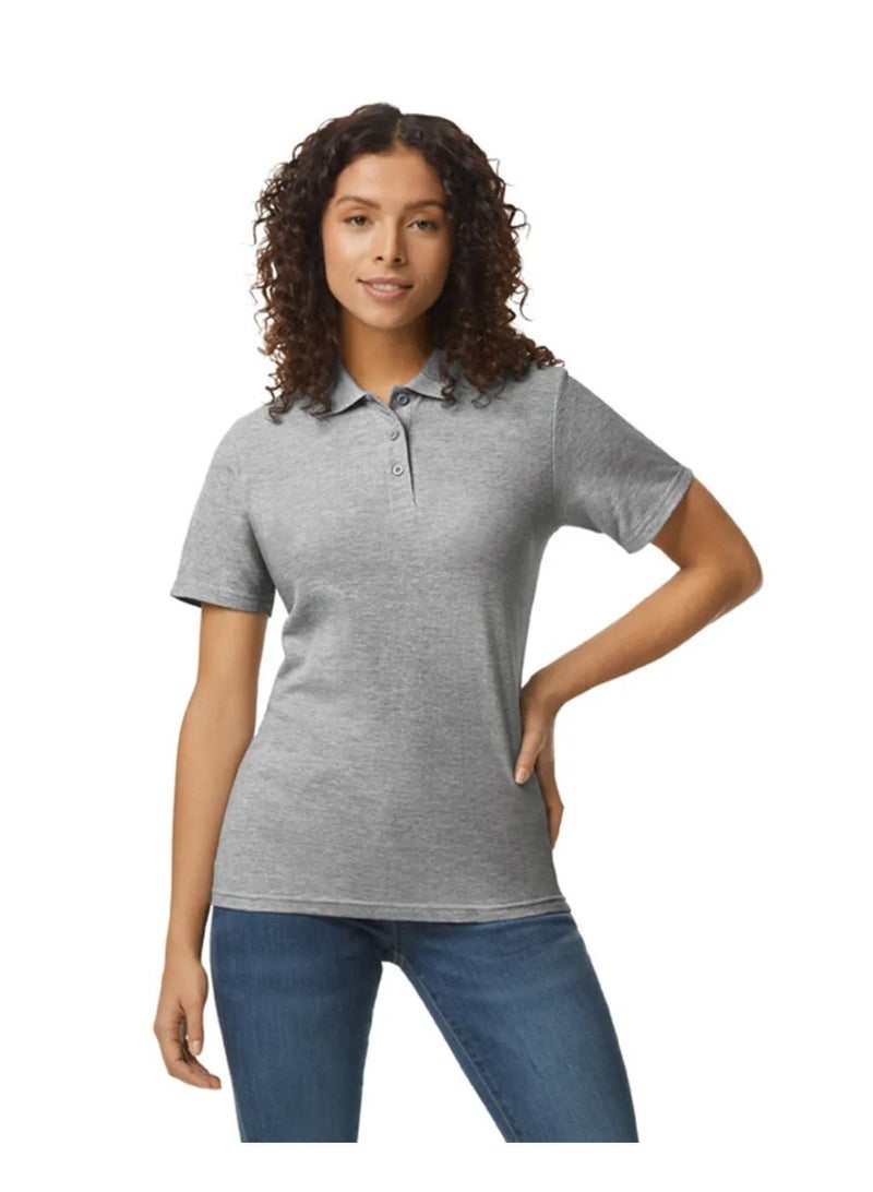 Gildan Original Gildan  Premium 100% Cotton Polo T-Shirt G3800 (Sport Grey Color Only 90% Cotton and 10% Polyester) - Image 1