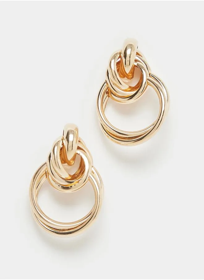 ستايلي Styli Knotted Hoop Earrings