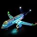 Hilighting Upgraded Led Light Kit Compatible with Lego Passenger Airplane Building Set Lights Decoration Compatible with Lego 60367 Gift Idea for Girls Boys Model Not Included - Image 2