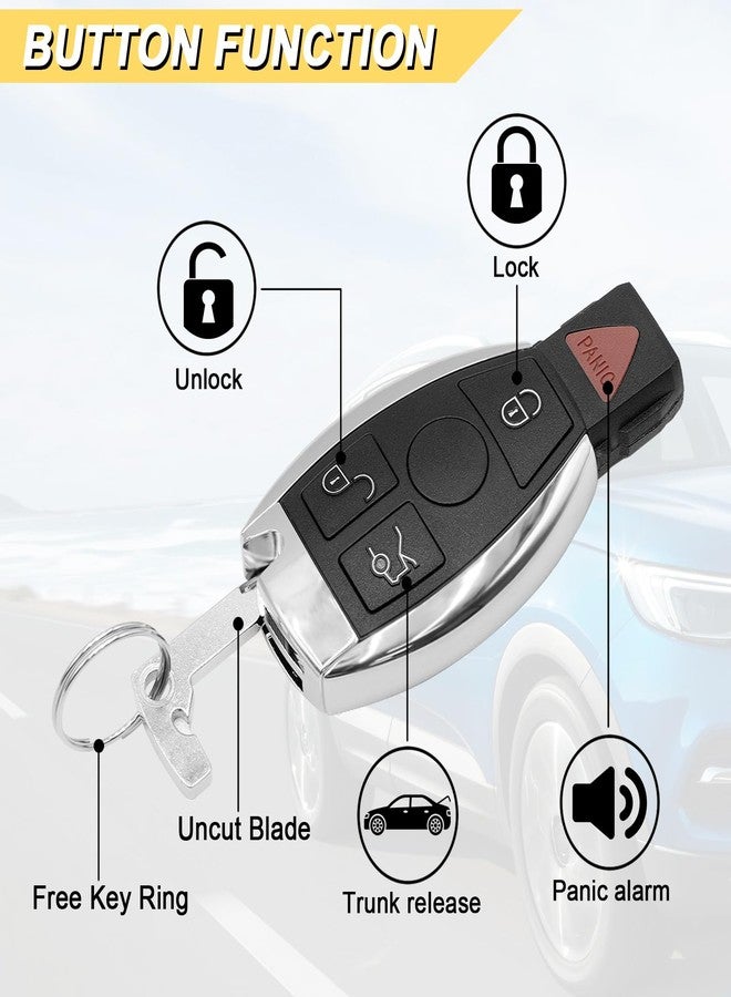 Vurkcy Key Fob Replacement for 2000-2016 Mercedes Benz R Class, IYZ3312, IYZDC - Image 3