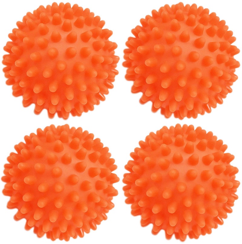 REGENT Reusable Orange Dryer Balls - 2.75" Eco-Friendly Fabric Softener Alternative for Laundry - Reduces Drying Time & Static, Softens Clothes Naturally - Image 2